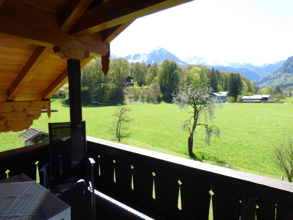 Blick vom Balkon in der Ferienwohnung Grünstein